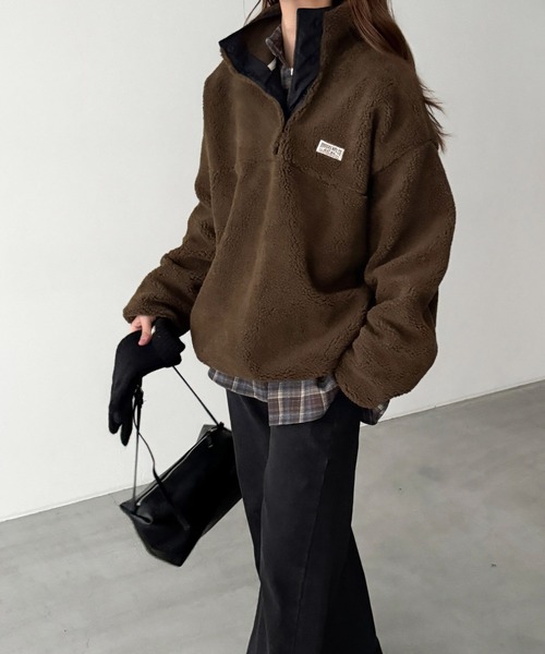 CANAL JEAN（キャナルジーン）の「ジャケット（その他アウター・レディース・ブラウン・ONE SIZE）」の2枚目の写真