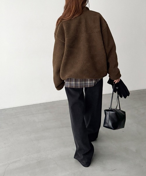 CANAL JEAN（キャナルジーン）の「ジャケット（その他アウター・レディース・ブラウン・ONE SIZE）」の3枚目の写真