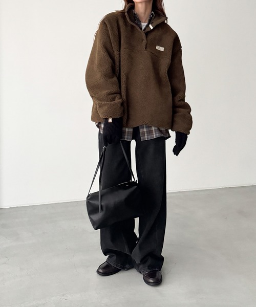 CANAL JEAN（キャナルジーン）の「ジャケット（その他アウター・レディース・ブラウン・ONE SIZE）」の4枚目の写真