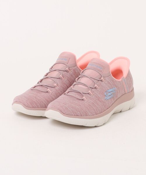 SKECHERS(スケッチャーズ)の「《SKECHERS》サミッツ - エブリデイ セット(スニーカー・レディース・ネイビー/ピンク系/ブラック×ホワイト/グレー×ピンク・25.0cm/24.5cm/24.0cm/23.5cm/23.0cm/22.5cm/22.0cm)」の4枚目の写真