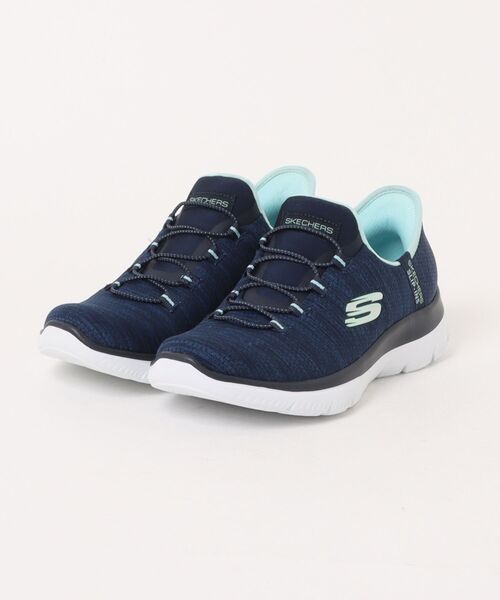 SKECHERS(スケッチャーズ)の「《SKECHERS》サミッツ - エブリデイ セット(スニーカー・レディース・ネイビー/ピンク系/ブラック×ホワイト/グレー×ピンク・25.0cm/24.5cm/24.0cm/23.5cm/23.0cm/22.5cm/22.0cm)」の3枚目の写真