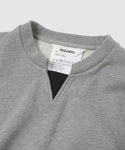 DIGAWEL(ディガウェル)の「Sweat-shirt(スウェット・メンズ・グレー/ブルー・2)」の6枚目の写真