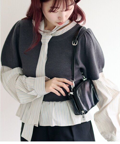 Kastane（カスタネ）の「【4色展開】ミニショルダーBAG（ショルダーバッグ・レディース・ベージュ/ブラック/イエロー系その他/アイボリー・FREE）」の5枚目の写真