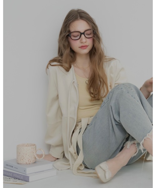 JUMELLE（ジュメロ）の「【リバイバル】ベロアペプラムトップ（その他アウター・レディース・ブラウン/アイボリー・FREE）」の3枚目の写真