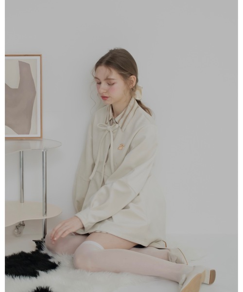 JUMELLE（ジュメロ）の「【リバイバル】ベロアペプラムトップ（その他アウター・レディース・ブラウン/アイボリー・FREE）」の8枚目の写真