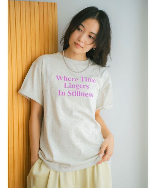 Ungrid（アングリッド）の「バックフォトプリントTee（Tシャツ/カットソー・レディース・チャコールグレー/オフホワイト/グリーン/ライトグレー・FREE）」の8枚目の写真