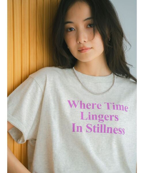 Ungrid（アングリッド）の「バックフォトプリントTee（Tシャツ/カットソー・レディース・チャコールグレー/オフホワイト/グリーン/ライトグレー・FREE）」の9枚目の写真