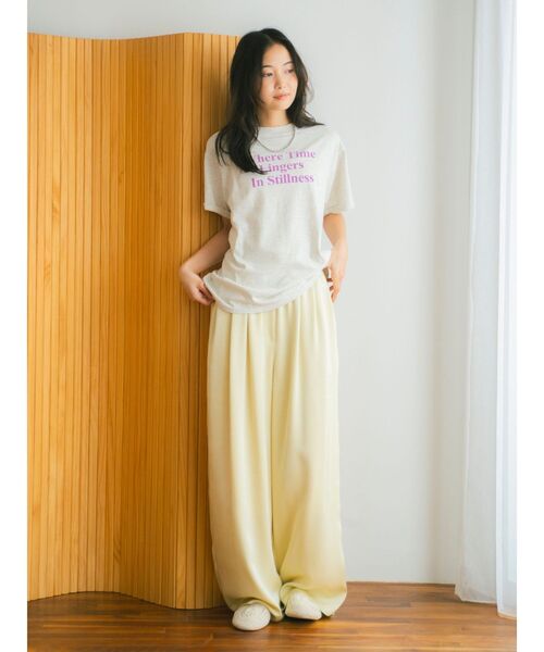 Ungrid（アングリッド）の「バックフォトプリントTee（Tシャツ/カットソー・レディース・チャコールグレー/オフホワイト/グリーン/ライトグレー・FREE）」の10枚目の写真