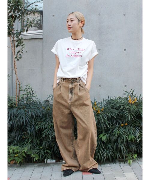 Ungrid（アングリッド）の「バックフォトプリントTee（Tシャツ/カットソー・レディース・チャコールグレー/オフホワイト/グリーン/ライトグレー・FREE）」の15枚目の写真