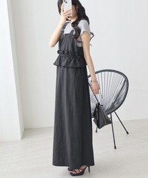 ReDial（リダイアル）の「ジッパー使いペプラムジャンスカ（ジャンパースカート）」