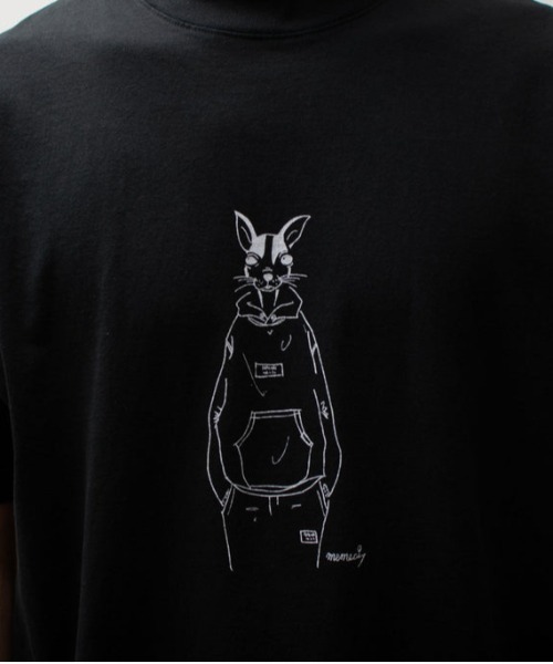 A blends(エイブレンズ)の「"A blends Meme-ci × A blends イラストTシャツ ""chihuahua"""(Tシャツ/カットソー・メンズ・ブラック/ホワイト・X-LARGE/LARGE)」の9枚目の写真
