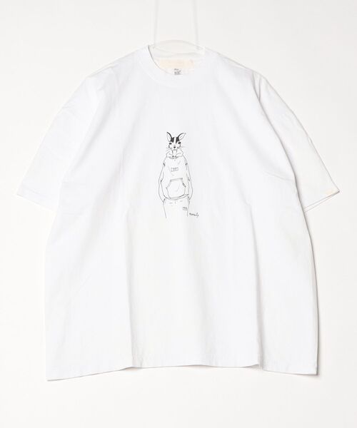 A blends(エイブレンズ)の「"A blends Meme-ci × A blends イラストTシャツ ""chihuahua"""(Tシャツ/カットソー・メンズ・ブラック/ホワイト・X-LARGE/LARGE)」の7枚目の写真