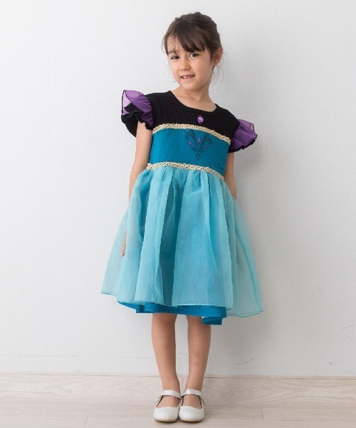 Disney（ディズニー）の「【Sophitica×tsumashi1118さん】Disney アナと雪の女王 ワンピース（ワンピース・キッズ・ブラック/ホワイト・130cm/90cm/100cm/110cm/120cm）」の2枚目の写真