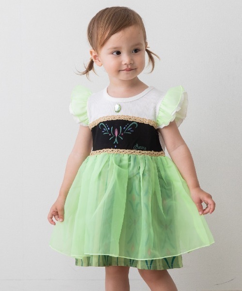 Disney（ディズニー）の「【Sophitica×tsumashi1118さん】Disney アナと雪の女王 ワンピース（ワンピース・キッズ・ブラック/ホワイト・130cm/90cm/100cm/110cm/120cm）」の3枚目の写真