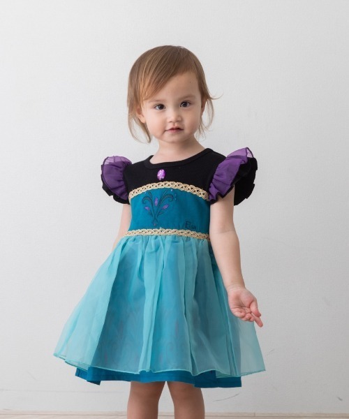 Disney（ディズニー）の「【Sophitica×tsumashi1118さん】Disney アナと雪の女王 ワンピース（ワンピース・キッズ・ブラック/ホワイト・130cm/90cm/100cm/110cm/120cm）」の8枚目の写真