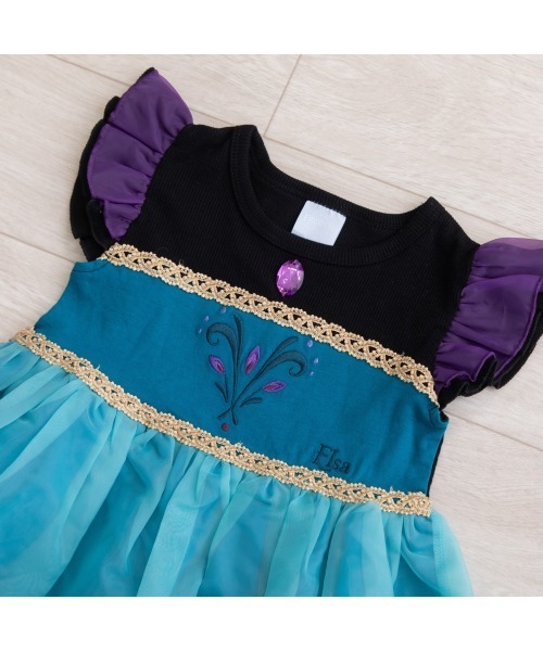 Disney（ディズニー）の「【Sophitica×tsumashi1118さん】Disney アナと雪の女王 ワンピース（ワンピース・キッズ・ブラック/ホワイト・130cm/90cm/100cm/110cm/120cm）」の10枚目の写真
