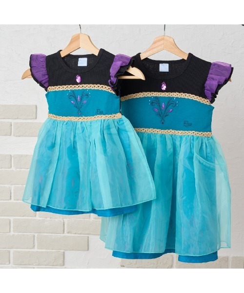 Disney（ディズニー）の「【Sophitica×tsumashi1118さん】Disney アナと雪の女王 ワンピース（ワンピース・キッズ・ブラック/ホワイト・130cm/90cm/100cm/110cm/120cm）」の11枚目の写真