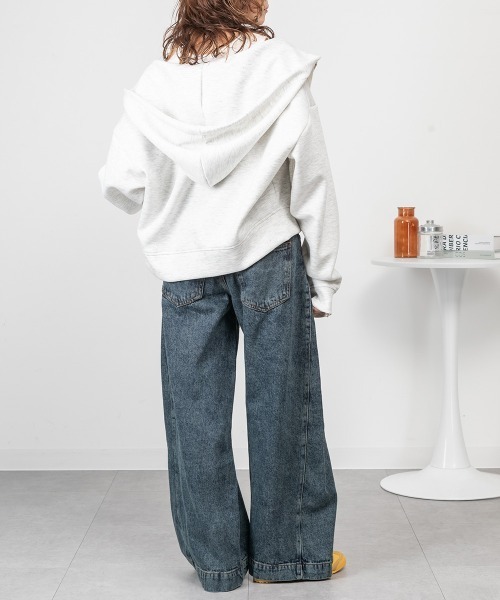 RCD(アールシーディー)の「ルーズワイドパンツ(その他パンツ・レディース・ネイビー/グレー系その他6/ブルー系その他3/ライトブルー/ブルー・L/M/LL/4L/3L)」の9枚目の写真