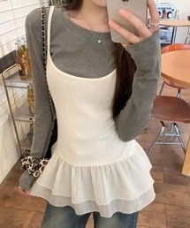 shameless（シェイムレス）の「シフォンペプラムキャミソール（キャミソール）」