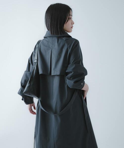 SENSE OF PLACE by URBAN RESEARCH（センスオブプレイスバイアーバンリサーチ）の「『撥水/防花粉』SKINProofトレンチコート（トレンチコート・レディース・チャコールグレー/ベージュ・ONE）」の5枚目の写真