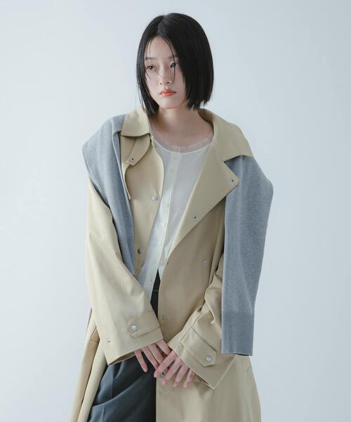 SENSE OF PLACE by URBAN RESEARCH（センスオブプレイスバイアーバンリサーチ）の「『撥水/防花粉』SKINProofトレンチコート（トレンチコート・レディース・チャコールグレー/ベージュ・ONE）」の18枚目の写真