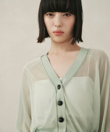 EMMEL REFINES（エメルリファインズ）の「＜EMMEL REFINES＞EM HW ラメシアー カーディガン（カーディガン/ボレロ）」