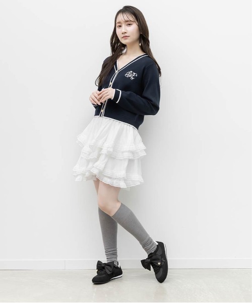 RANDA(ランダ)の「2WAY サテンリボンロープロファイルスニーカー(スニーカー・レディース・アイボリー/グレー/ブラック・L/M/LL/S)」の22枚目の写真