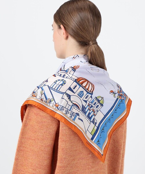 manipuri（マニプリ）の「【別注】manipuri VIEW シルクスカーフ（バンダナ/スカーフ・レディース・ブルー系その他・FREE）」の2枚目の写真