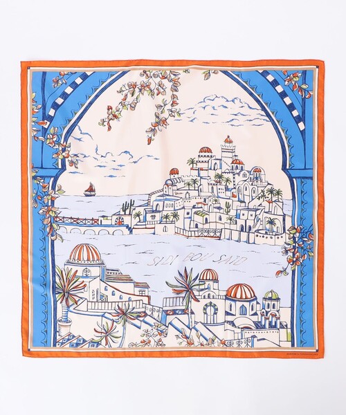 manipuri（マニプリ）の「【別注】manipuri VIEW シルクスカーフ（バンダナ/スカーフ・レディース・ブルー系その他・FREE）」の3枚目の写真