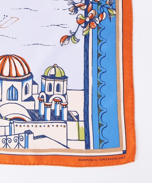 manipuri（マニプリ）の「【別注】manipuri VIEW シルクスカーフ（バンダナ/スカーフ・レディース・ブルー系その他・FREE）」の4枚目の写真