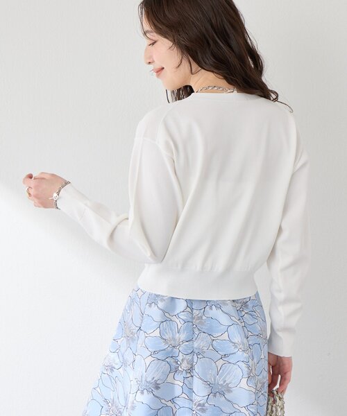 La boutique BonBon（ラブティックボンボン）の「【着回し力抜群】クールタッチUVクロップドカーディガン（カーディガン/ボレロ・レディース・ネイビー/イエロー/ピンク/ホワイト・FREE）」の7枚目の写真