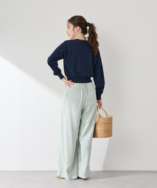 La boutique BonBon（ラブティックボンボン）の「【着回し力抜群】クールタッチUVクロップドカーディガン（カーディガン/ボレロ・レディース・ネイビー/イエロー/ピンク/ホワイト・FREE）」の17枚目の写真