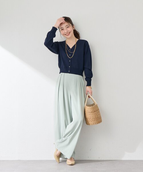 La boutique BonBon（ラブティックボンボン）の「【着回し力抜群】クールタッチUVクロップドカーディガン（カーディガン/ボレロ・レディース・ネイビー/イエロー/ピンク/ホワイト・FREE）」の18枚目の写真