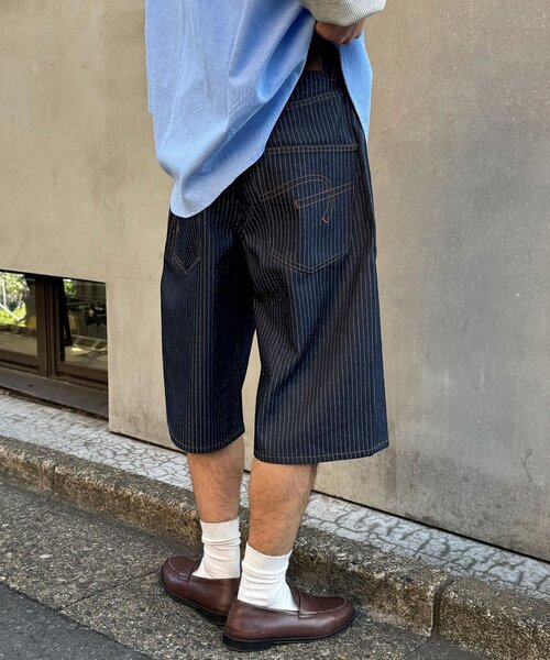 CIAOPANIC(チャオパニック)の「【cian denim/シアンデニム】バギーワイドデニムショーツ/ハーフパンツ(デニムパンツ・レディース・ブラック系その他/ブラック/インディゴブルー/ブルー・MEDIUM/SMALL/LARGE)」の21枚目の写真