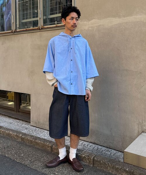 CIAOPANIC(チャオパニック)の「【cian denim/シアンデニム】バギーワイドデニムショーツ/ハーフパンツ(デニムパンツ・レディース・ブラック系その他/ブラック/インディゴブルー/ブルー・MEDIUM/SMALL/LARGE)」の22枚目の写真