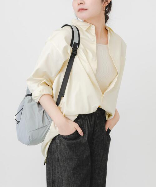 EKAL（エカル）の「cotton crispシャツ（シャツ/ブラウス・レディース・グレー/ブルー系その他/イエロー・ONE）」の3枚目の写真