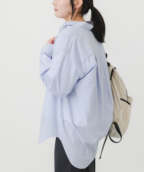 EKAL(エカル)の「cotton crispシャツ(シャツ/ブラウス・レディース・グレー/ブルー系その他/イエロー・ONE)」の12枚目の写真