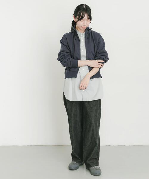 EKAL（エカル）の「cotton crispシャツ（シャツ/ブラウス・レディース・グレー/ブルー系その他/イエロー・ONE）」の5枚目の写真