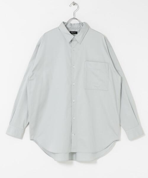 EKAL（エカル）の「cotton crispシャツ（シャツ/ブラウス・レディース・グレー/ブルー系その他/イエロー・ONE）」の6枚目の写真