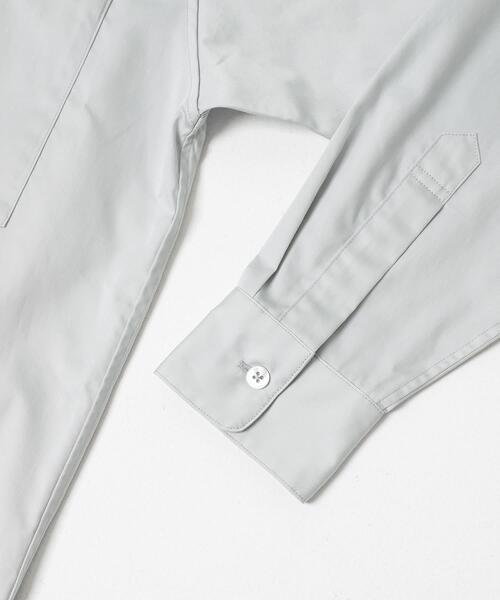 EKAL（エカル）の「cotton crispシャツ（シャツ/ブラウス・レディース・グレー/ブルー系その他/イエロー・ONE）」の7枚目の写真