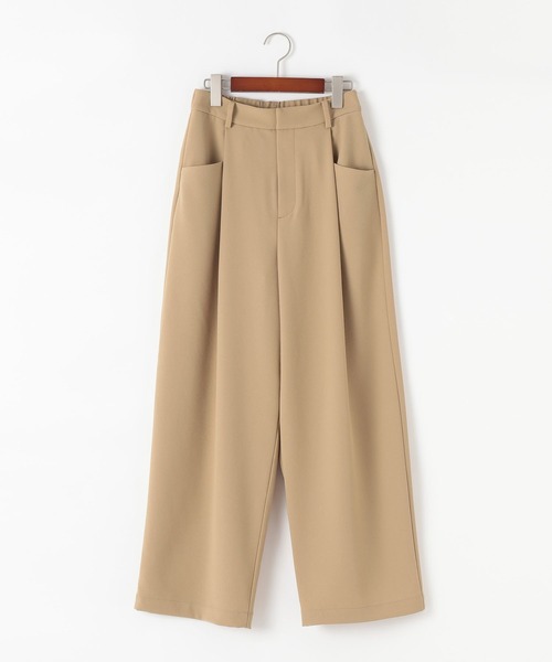 GYMPHLEX（ジムフレックス）の「【GYMPHLEX(ジムフレックス)】イージーパンツ（その他パンツ・レディース・ブラック/ベージュ・MEDIUM）」の2枚目の写真