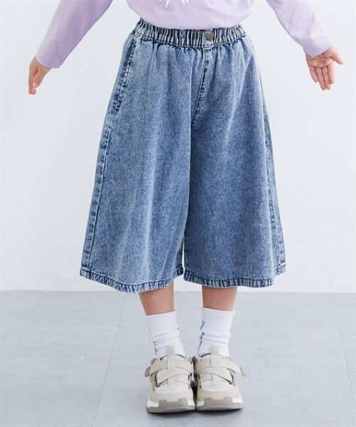 セール】7分丈デニムガウチョパンツ ＜綿100%＞（その他パンツ