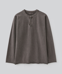 FABREGAT（ファブレガ）の「フィグダイング ヘンリーネック ロングスリーブ (マディブラウン)（Tシャツ/カットソー）」