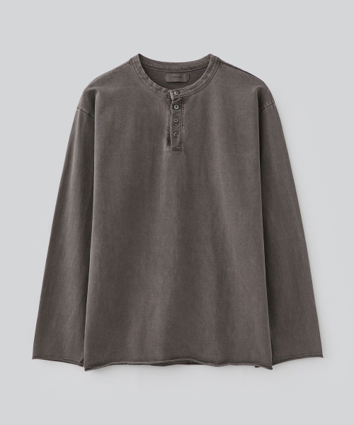 FABREGAT(ファブレガ)の「フィグダイング ヘンリーネック ロングスリーブ (マディブラウン)(Tシャツ/カットソー・レディース・その他・2/3)」の1枚目の写真
