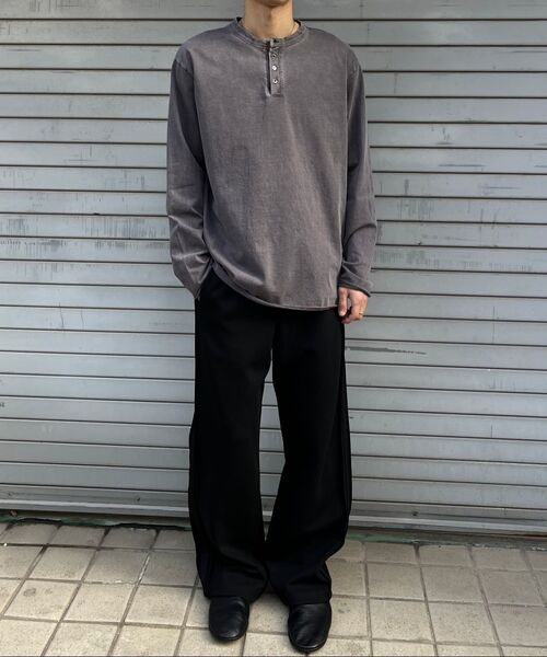 FABREGAT(ファブレガ)の「フィグダイング ヘンリーネック ロングスリーブ (マディブラウン)(Tシャツ/カットソー・レディース・その他・2/3)」の2枚目の写真