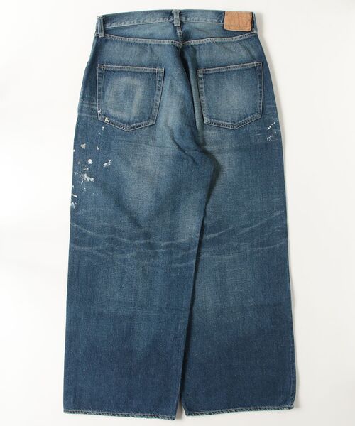 GOLD（ゴールド）の「GOLD / ゴールド：RECYCLED WASTE SUVIN COTTON YARN 11.5oz DENIM 5POCKET BAGGY PANTS VINTAGE WASHED：25B-GL42581H[MUS]（デニムパンツ・メンズ・ネイビー/ブラック・XL/M/L）」の13枚目の写真