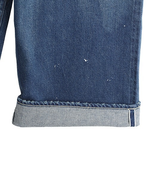 GOLD（ゴールド）の「GOLD / ゴールド：RECYCLED WASTE SUVIN COTTON YARN 11.5oz DENIM 5POCKET BAGGY PANTS VINTAGE WASHED：25B-GL42581H[MUS]（デニムパンツ・メンズ・ネイビー・XL/M/L）」の6枚目の写真