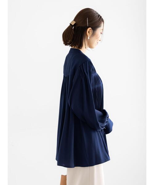 Te chichi（テチチ）の「プリーツサテンブラウス（シャツ/ブラウス・レディース・シルバーグレー/ミント/ネイビー・F）」の12枚目の写真