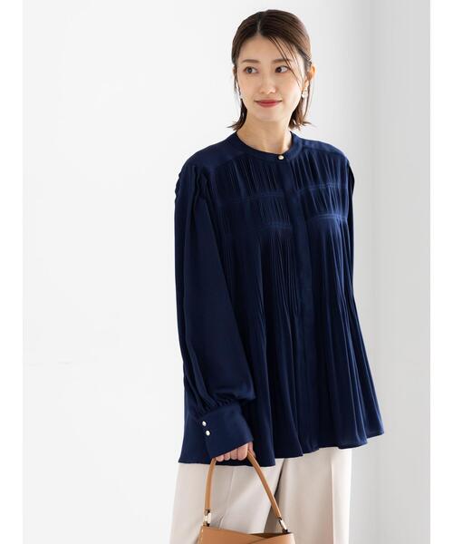 Te chichi（テチチ）の「プリーツサテンブラウス（シャツ/ブラウス・レディース・シルバーグレー/ミント/ネイビー・F）」の13枚目の写真