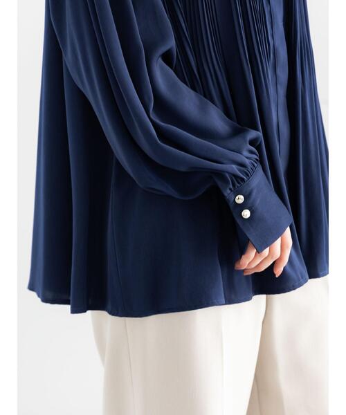 Te chichi（テチチ）の「プリーツサテンブラウス（シャツ/ブラウス・レディース・シルバーグレー/ミント/ネイビー・F）」の15枚目の写真